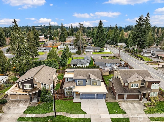 birds eye view of property featuring a residential view