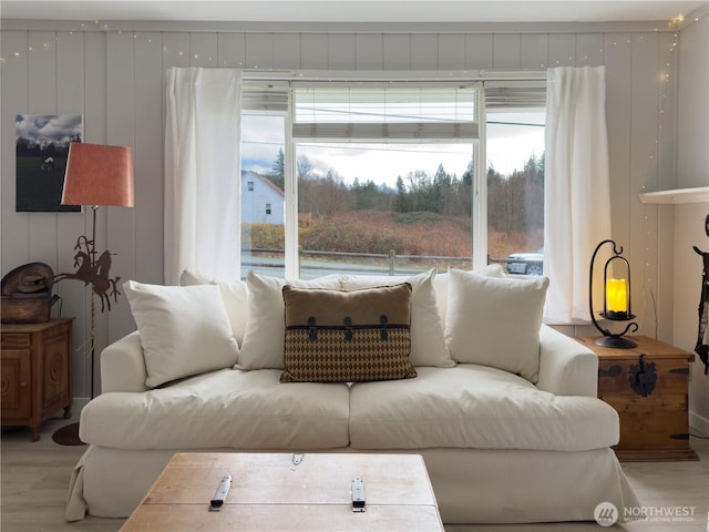 living room featuring wood finished floors