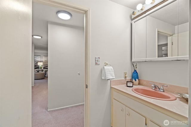 bathroom with vanity