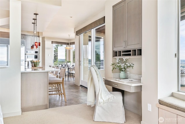 dining room with baseboards