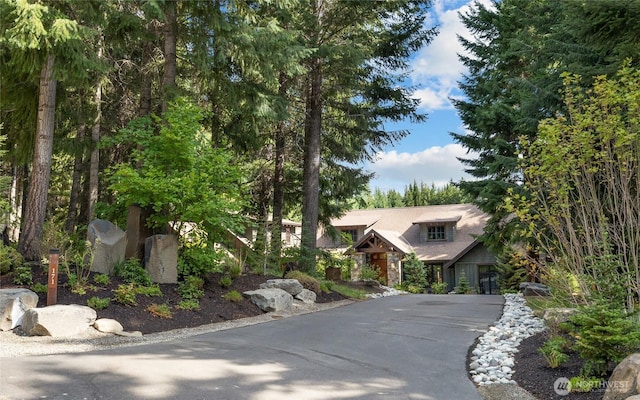 view of front of home featuring driveway