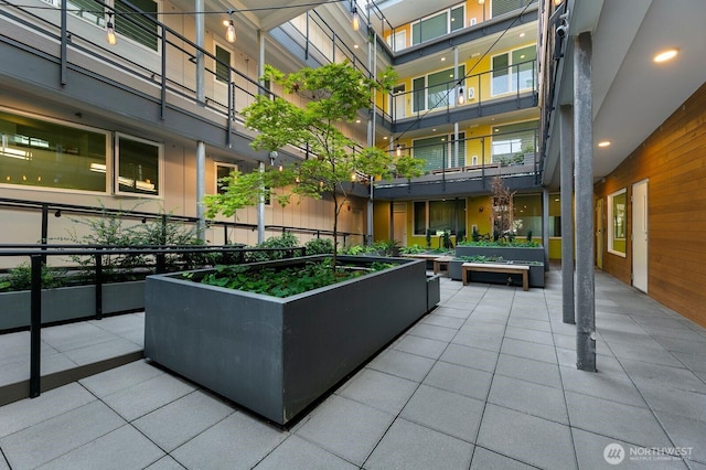 view of home's community featuring a vegetable garden