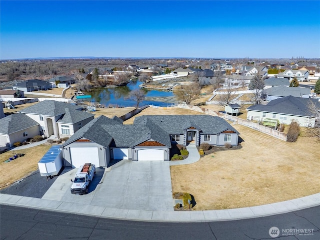 birds eye view of property featuring a residential view