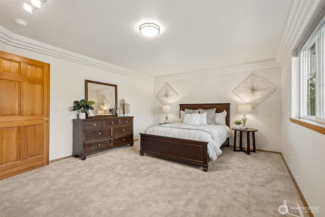 22426 SE 300th St, Black Diamond, WA 98010 - bedroom with baseboards, crown molding, and carpet floors