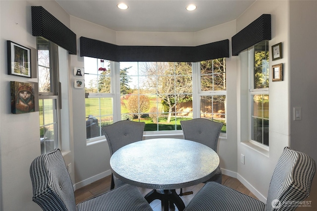 sunroom / solarium featuring a wealth of natural light