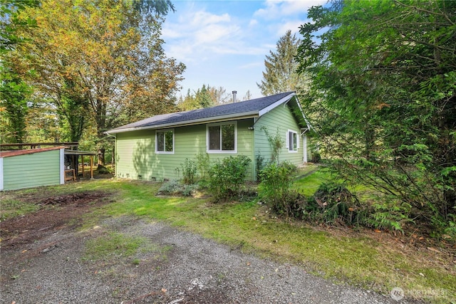 exterior space with driveway