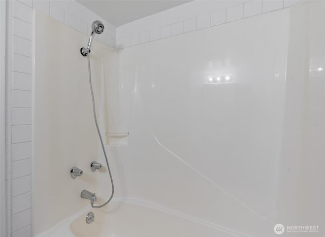 full bath with bathing tub / shower combination