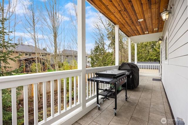 exterior space with grilling area