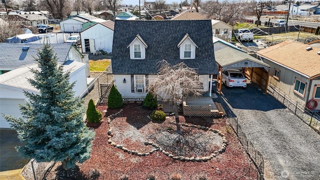 bird's eye view featuring a residential view