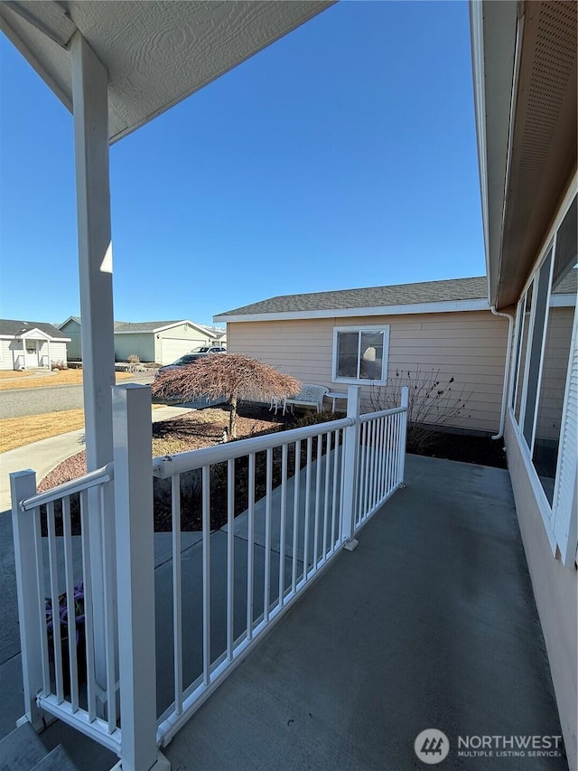 view of patio / terrace featuring a balcony