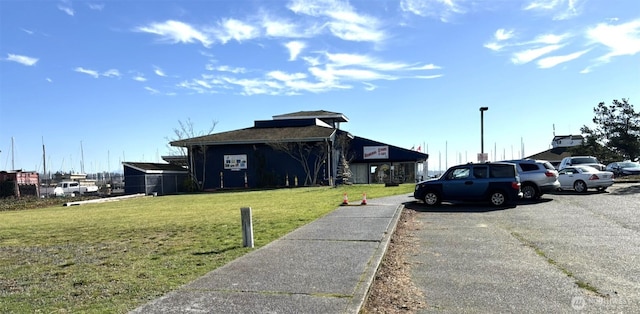 view of parking / parking lot