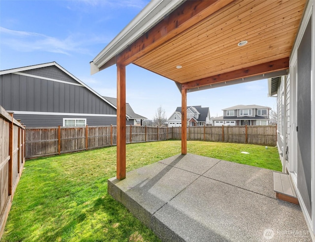 view of patio / terrace featuring a fenced backyard