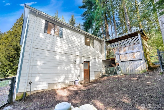 view of rear view of house