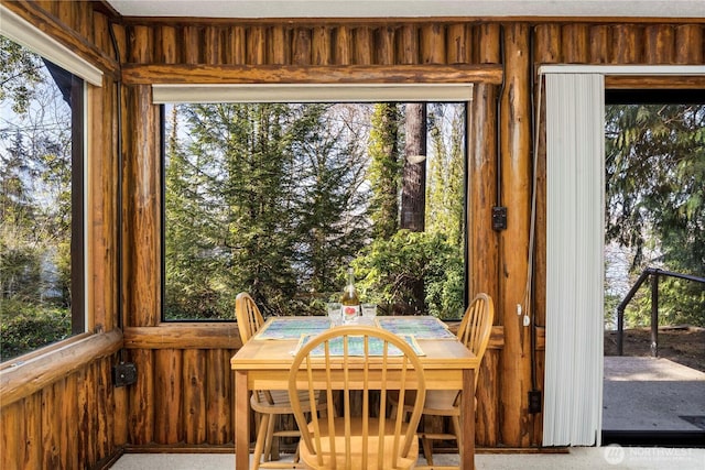 sunroom / solarium with plenty of natural light