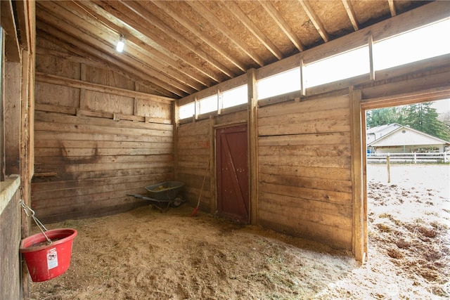 view of horse barn