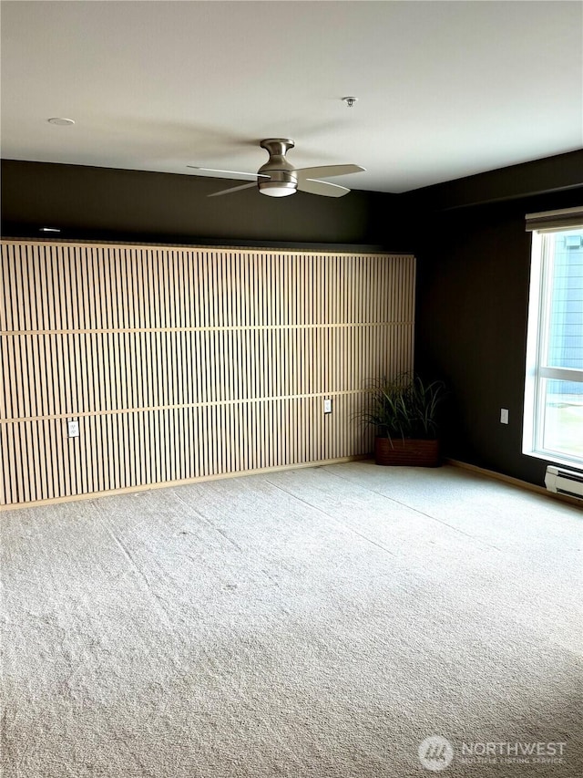 2824 Grand Ave Unit A212, Everett, WA 98201 - carpeted spare room with ceiling fan and a pendent fire sprinkler