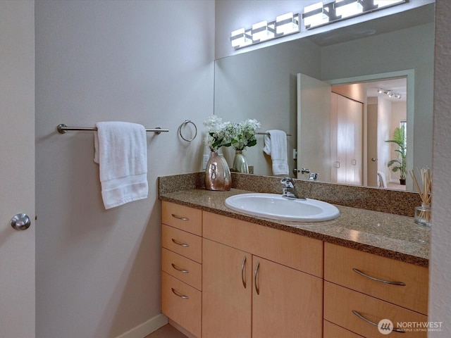 bathroom with vanity