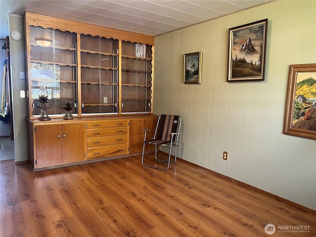 bar featuring wood finished floors
