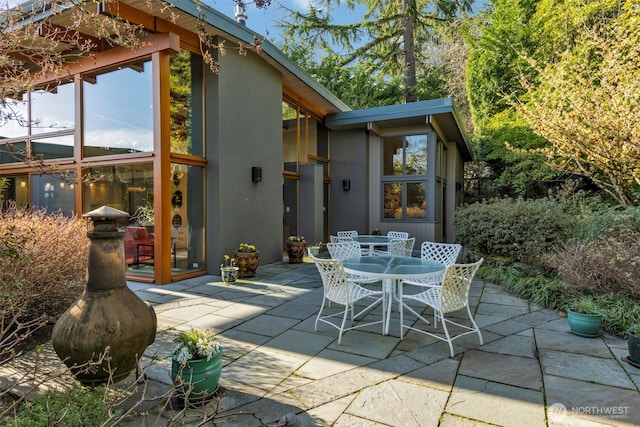 view of patio / terrace featuring outdoor dining area