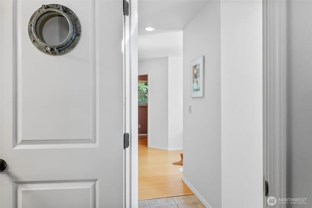 hallway with baseboards