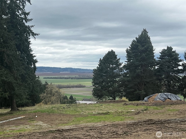 mountain view with a rural view