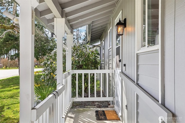 view of patio / terrace featuring a porch