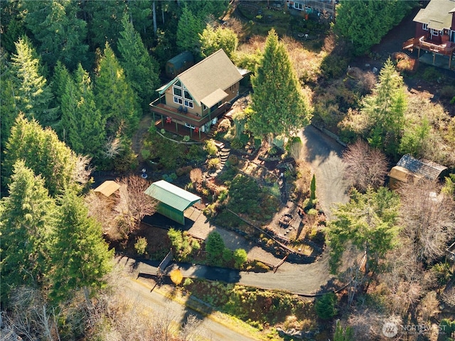 birds eye view of property