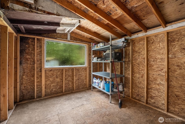 view of storage room