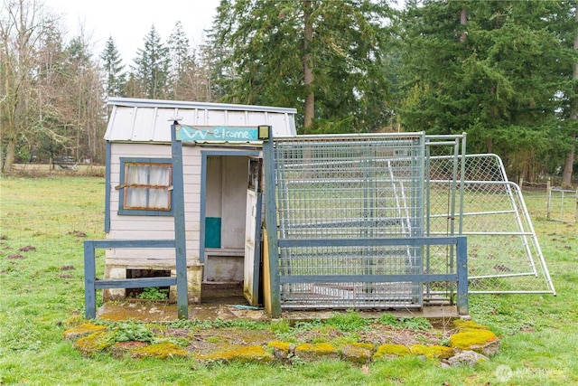 view of outbuilding with an outbuilding