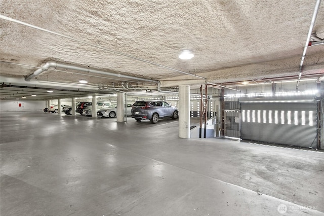 view of parking deck