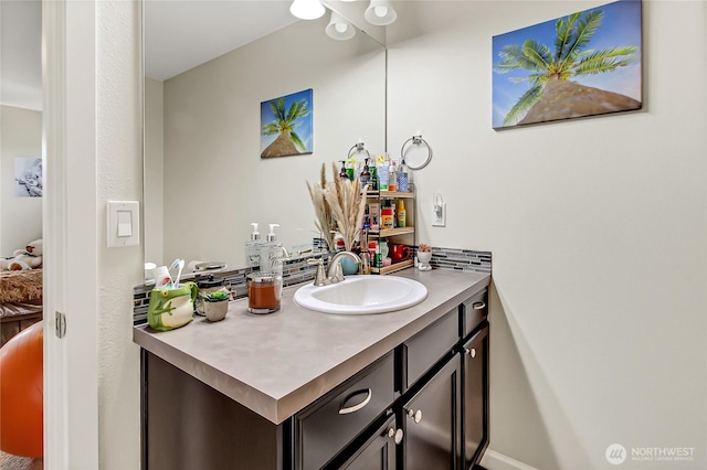 bathroom with vanity