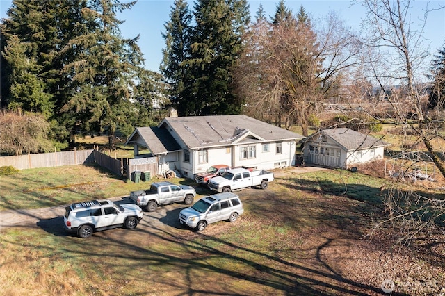 birds eye view of property