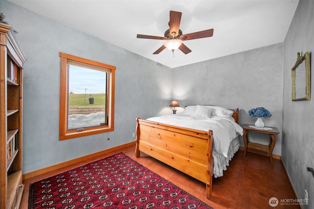 74 Sawtooth View Rd, Pateros, WA 98846 - bedroom with baseboards and ceiling fan