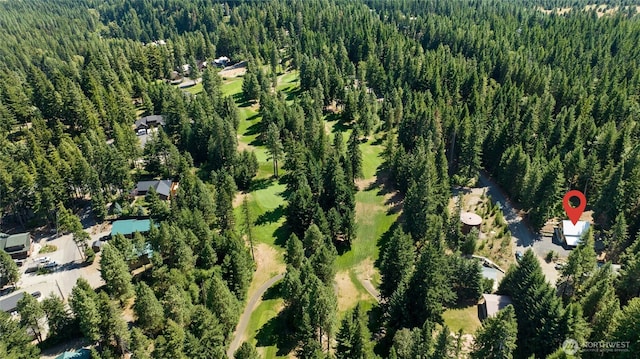 aerial view with a view of trees