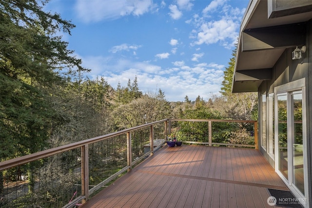 view of wooden terrace