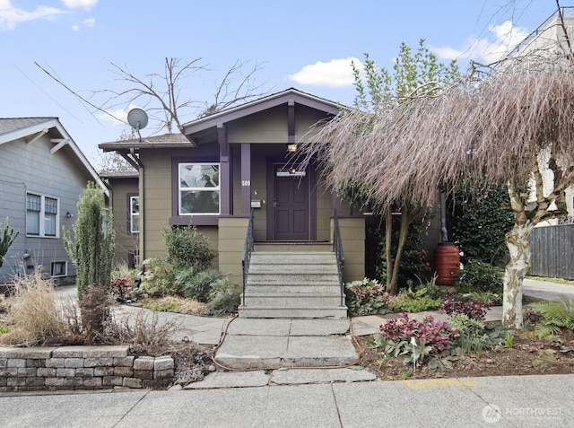 view of bungalow