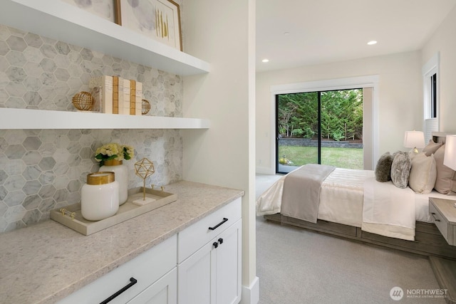10906 SE 28th St, Bellevue, WA 98004 - bedroom featuring access to exterior and recessed lighting