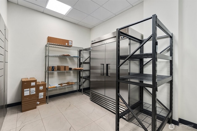 view of storage room