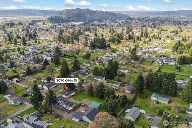 birds eye view of property featuring a residential view