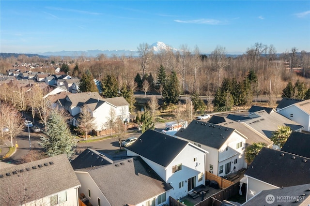 bird's eye view featuring a residential view