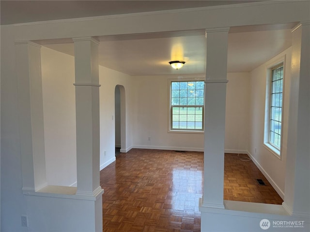 106 Alder St, Pe Ell, WA 98572 - unfurnished room with plenty of natural light, visible vents, and baseboards