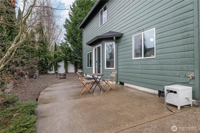 view of patio / terrace with fence