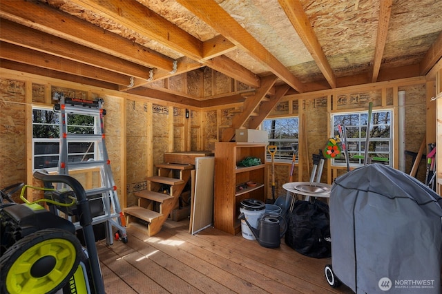 view of storage room