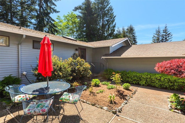 view of patio / terrace featuring outdoor dining space