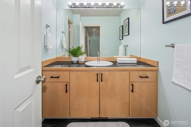 bathroom with vanity