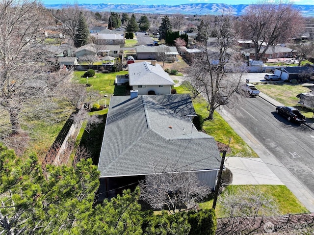 bird's eye view featuring a residential view