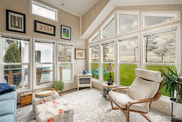 sunroom / solarium with a healthy amount of sunlight