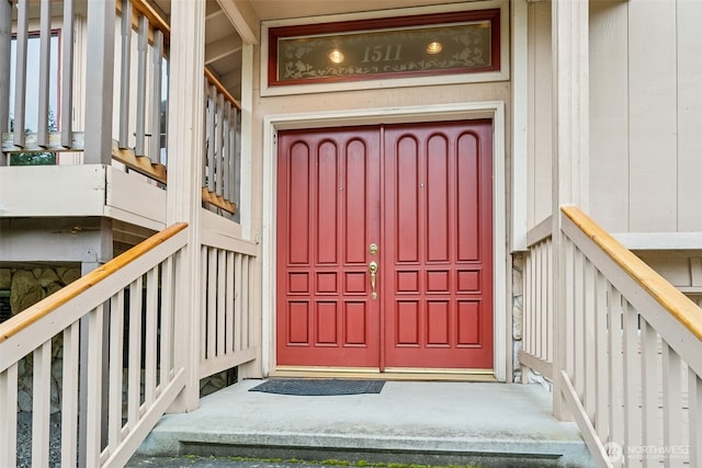 view of entrance to property