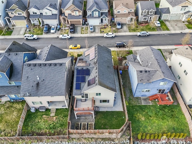 birds eye view of property featuring a residential view