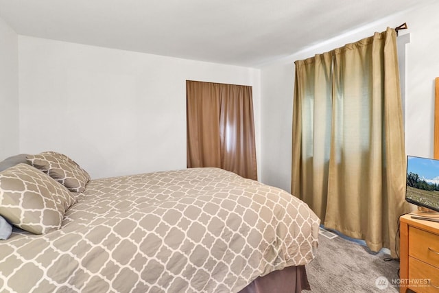 bedroom featuring carpet flooring